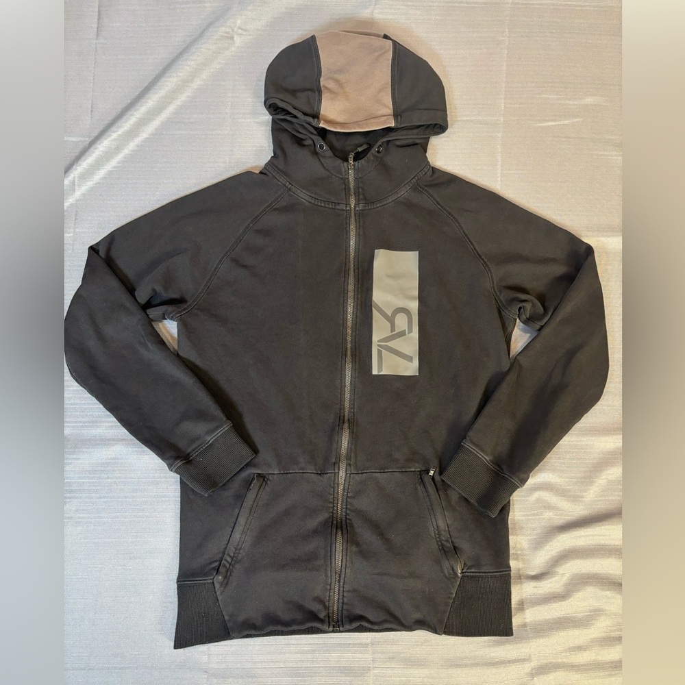 RVL Work Hard Stay Humble Zip Hoodie Large | Canadian Streetwear Black Grey